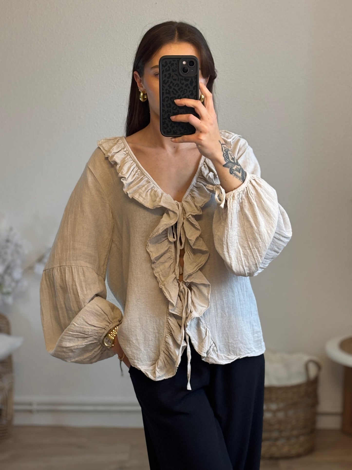 BLOUSE MANON - BEIGE