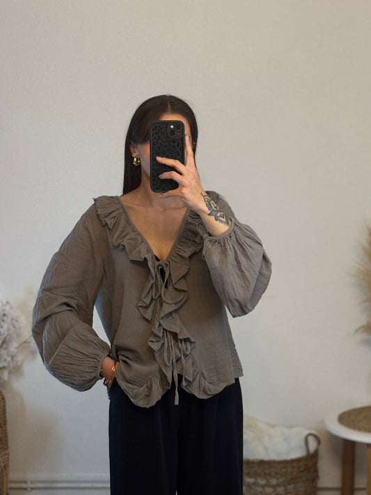 BLOUSE MANON - TAUPE
