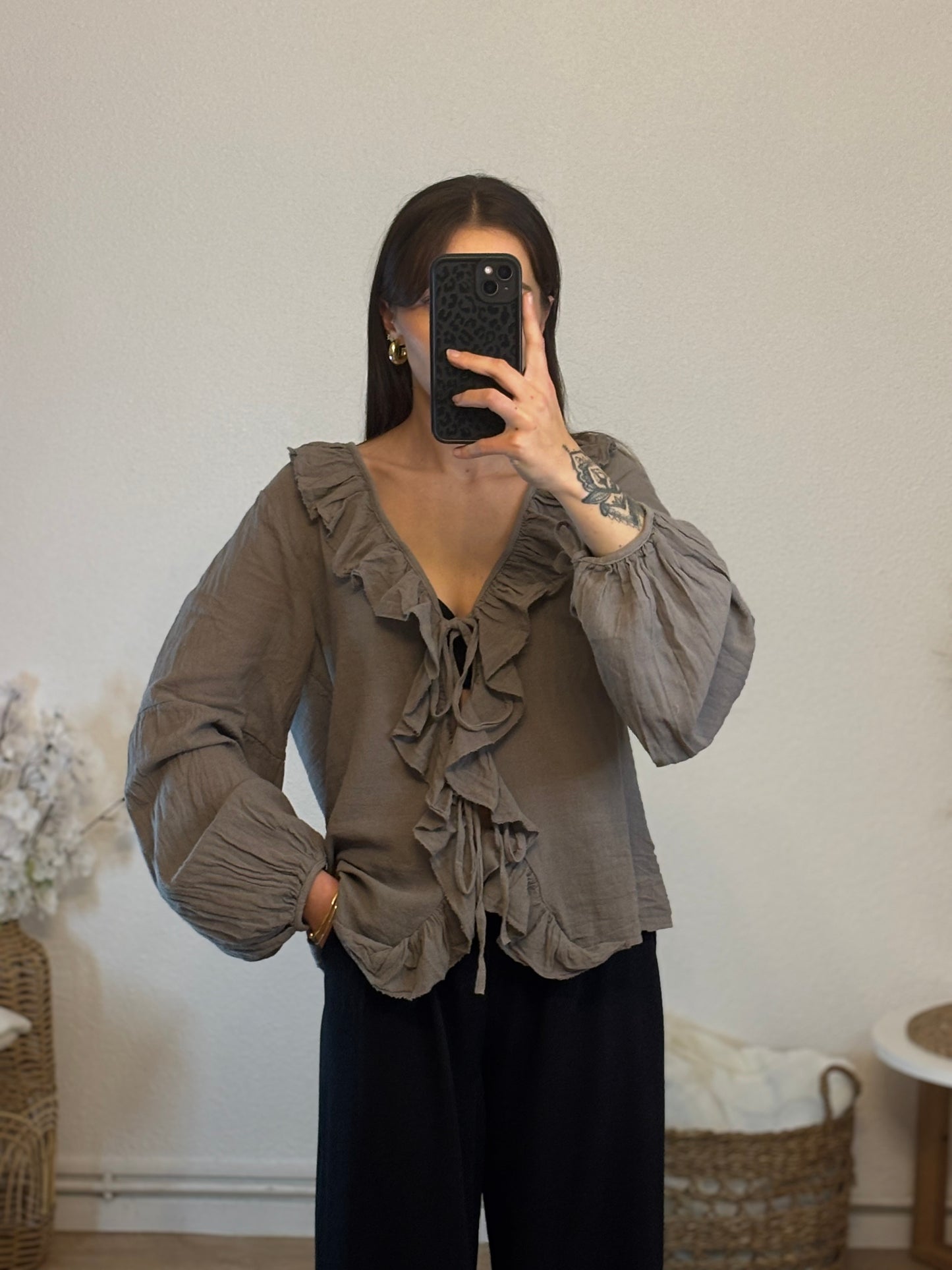 BLOUSE MANON - TAUPE