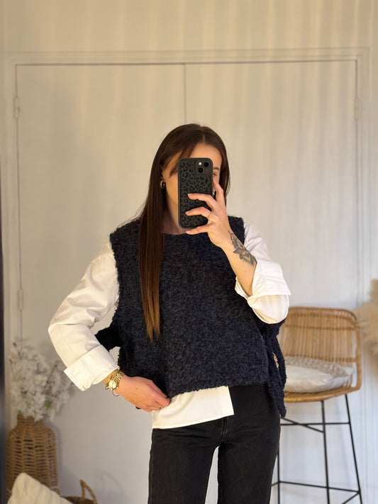 PLASTRON CHLOE - BLEU MARINE