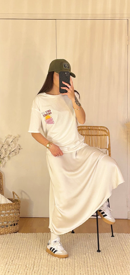 JUPE LONGUE SATINÉE PAOLA