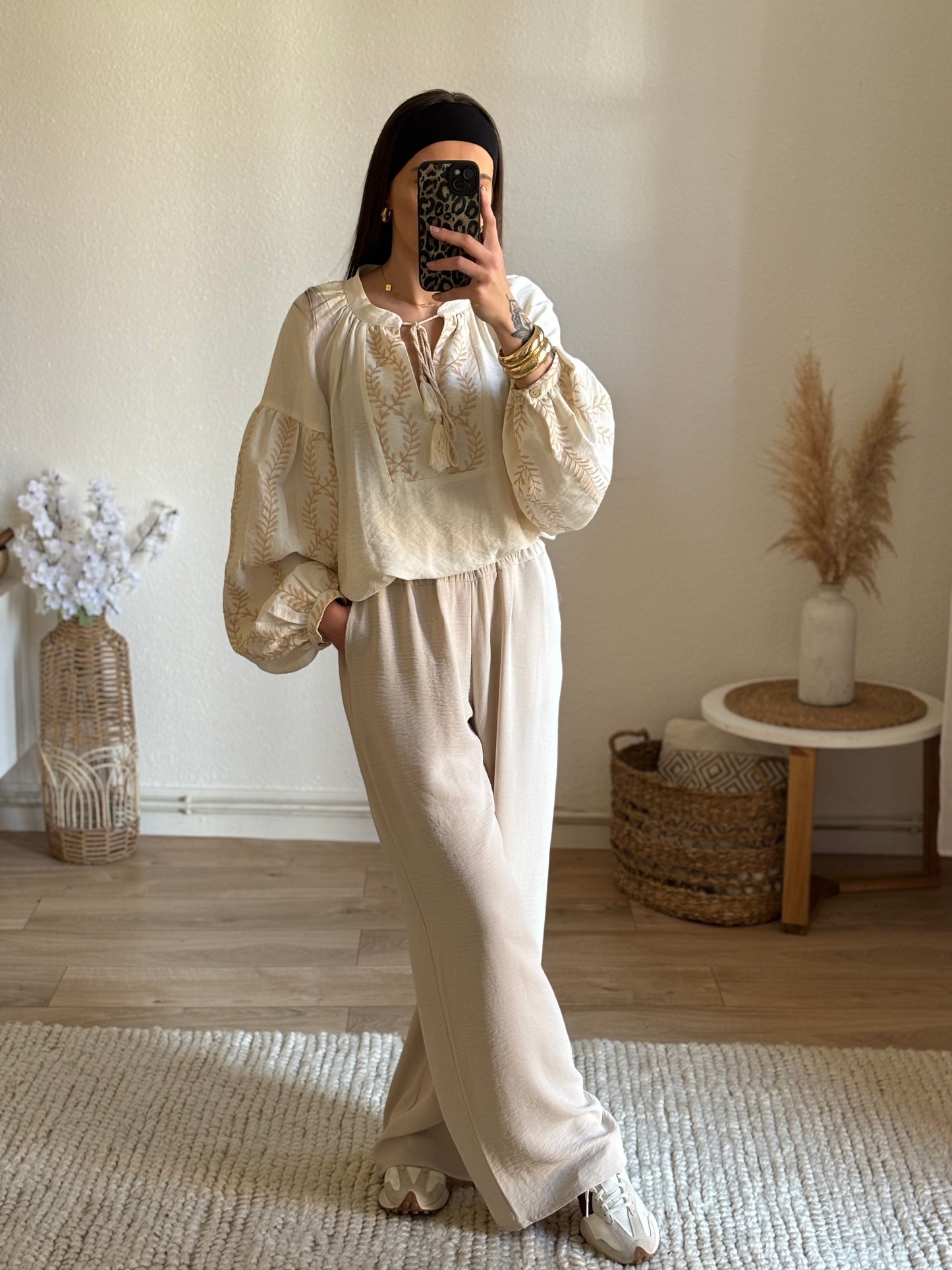 PANTALON FLUIDE MARIA - BEIGE