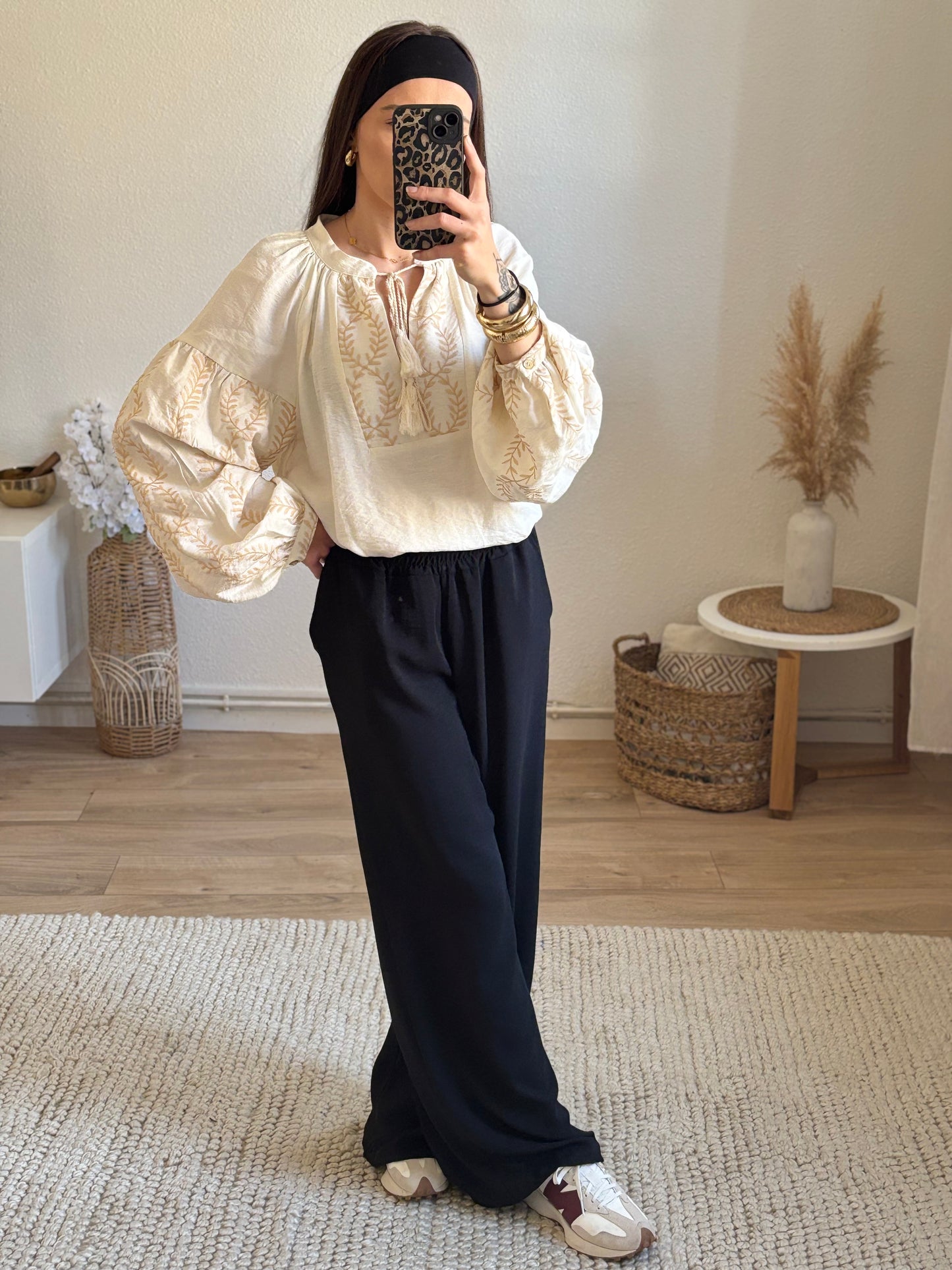 PANTALON FLUIDE MARIA - NOIR