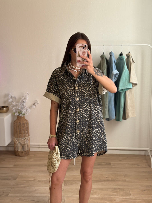 Combi-short LOLA léopard