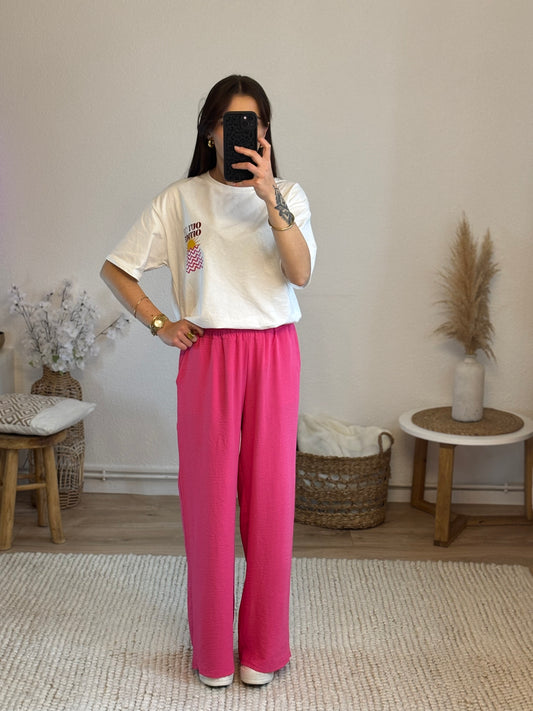 PANTALON FLUIDE MARIA - ROSE