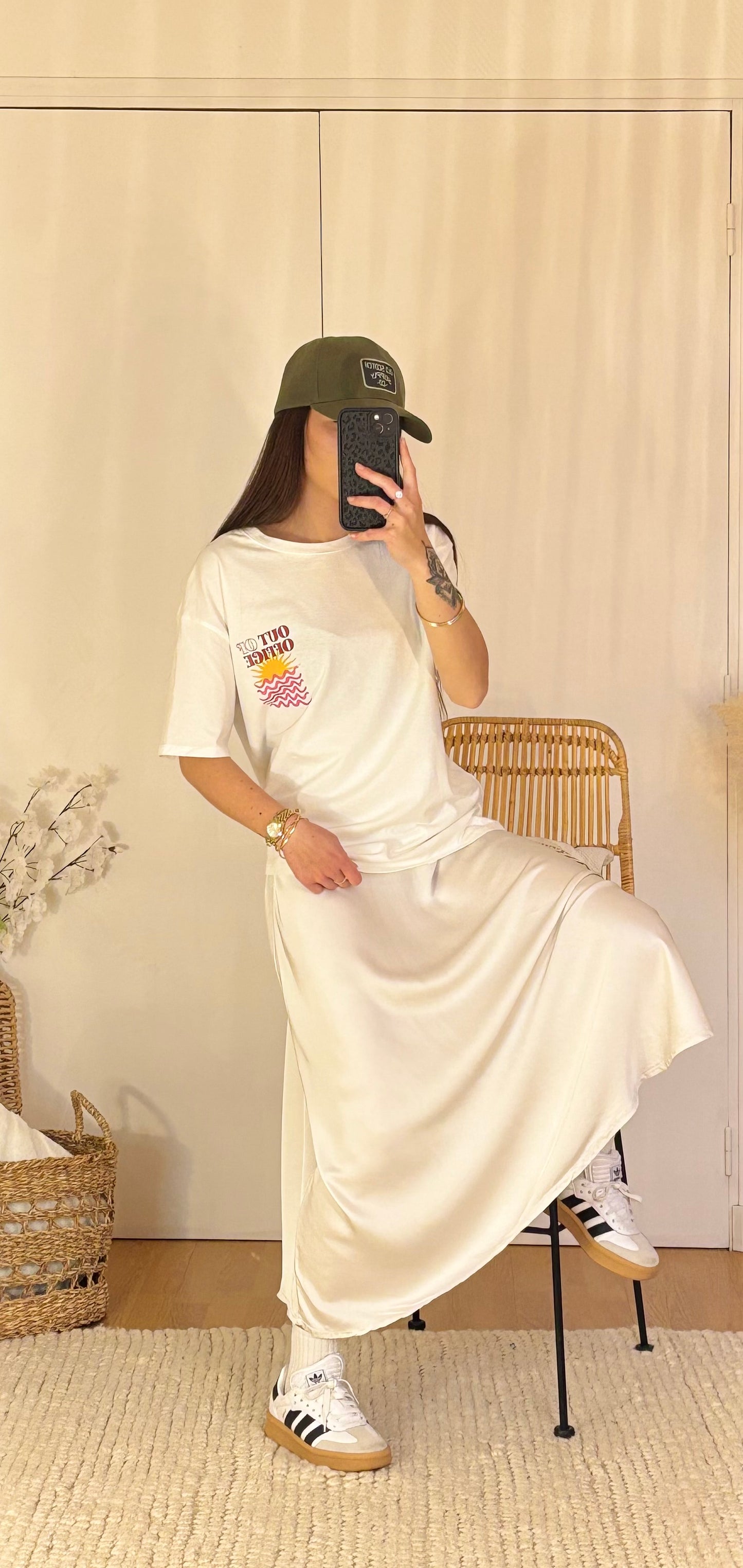 JUPE LONGUE SATINÉE PAOLA