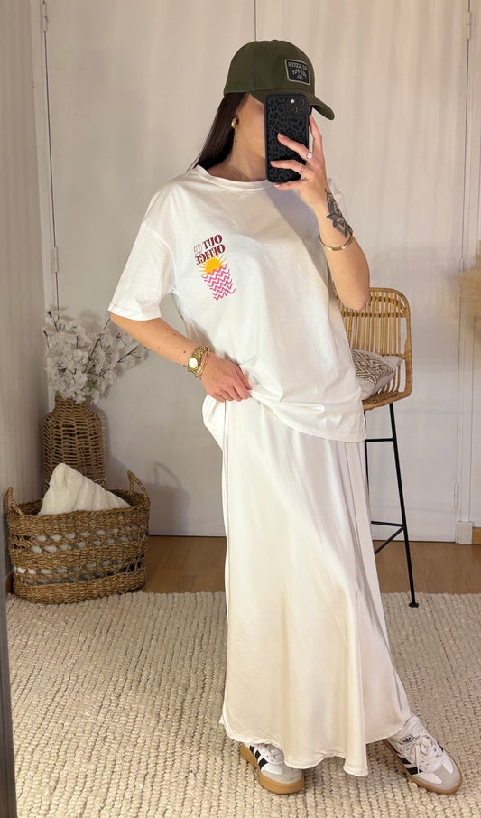 JUPE LONGUE SATINÉE PAOLA