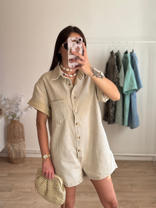Combi-short LOLA beige